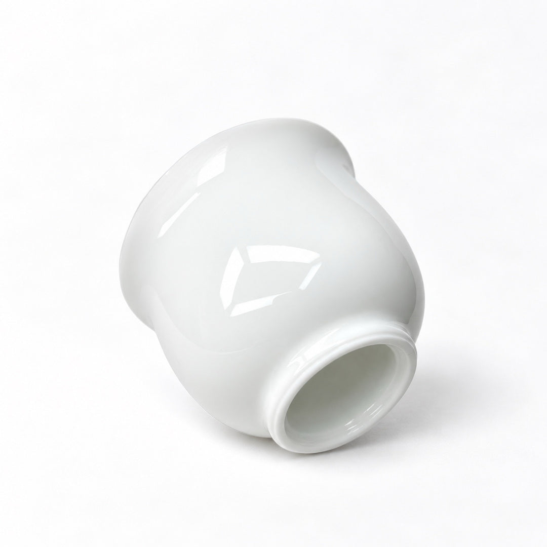 Jingdezhen "Fulu" Handcrafted White Jade Teacup 45ml