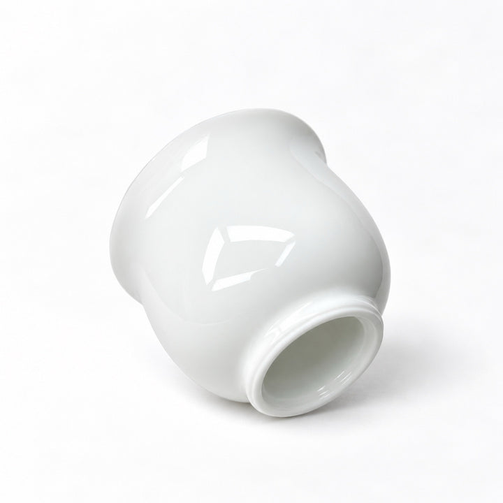 Jingdezhen "Fulu" Handcrafted White Jade Teacup 45ml