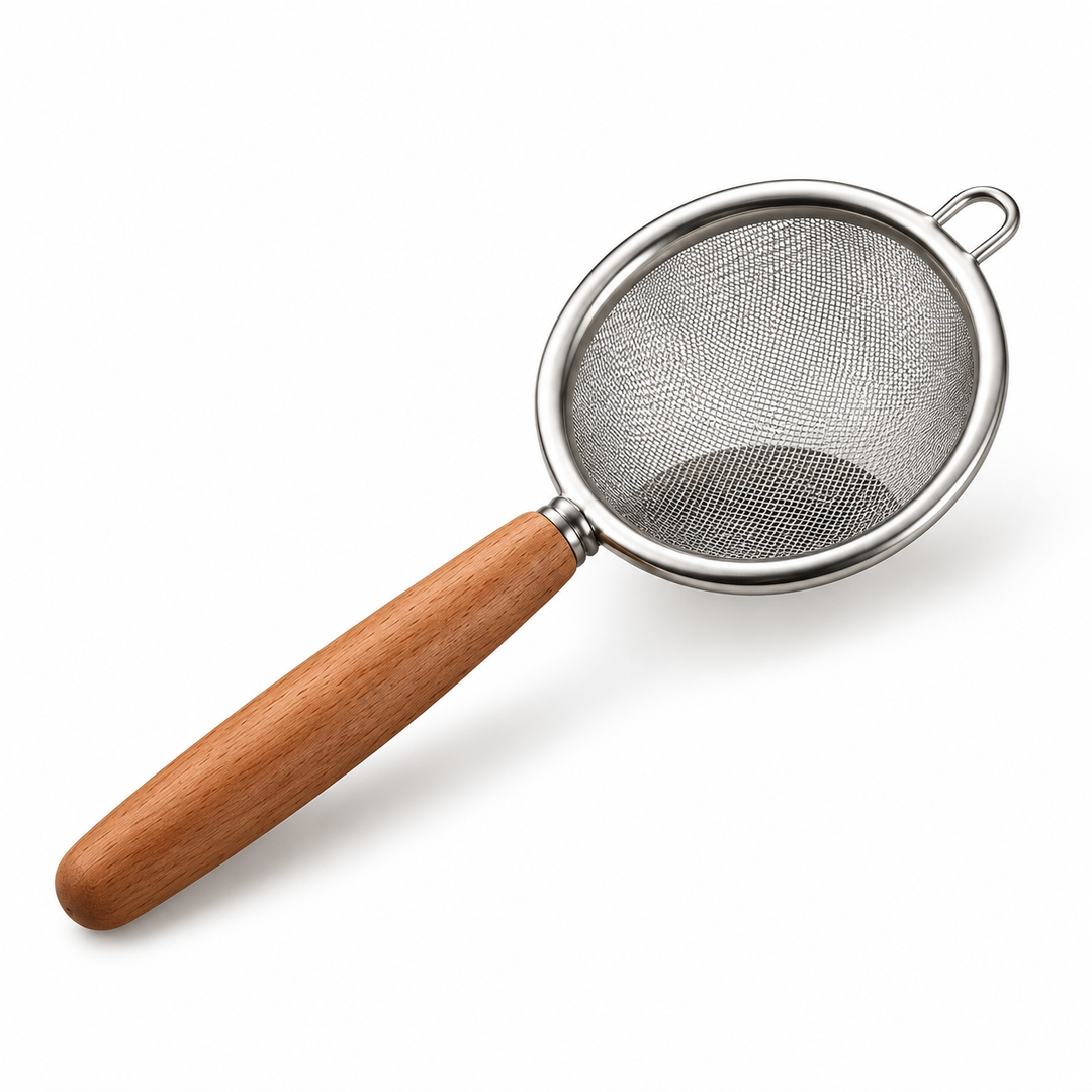 Matcha Strainer with Wooden Handle