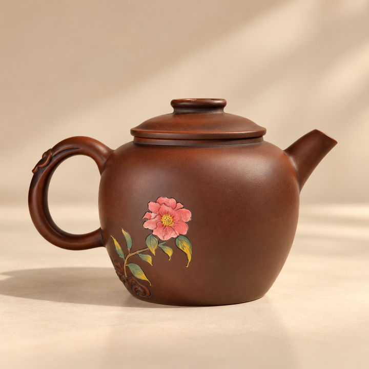 Blossom Harmony – Handmade Jianshui Clay Teapot | 90ml