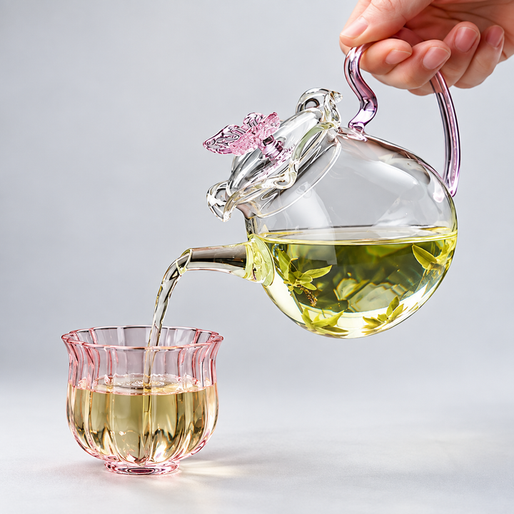 Butterfly Bloom Glass Teapot Collection