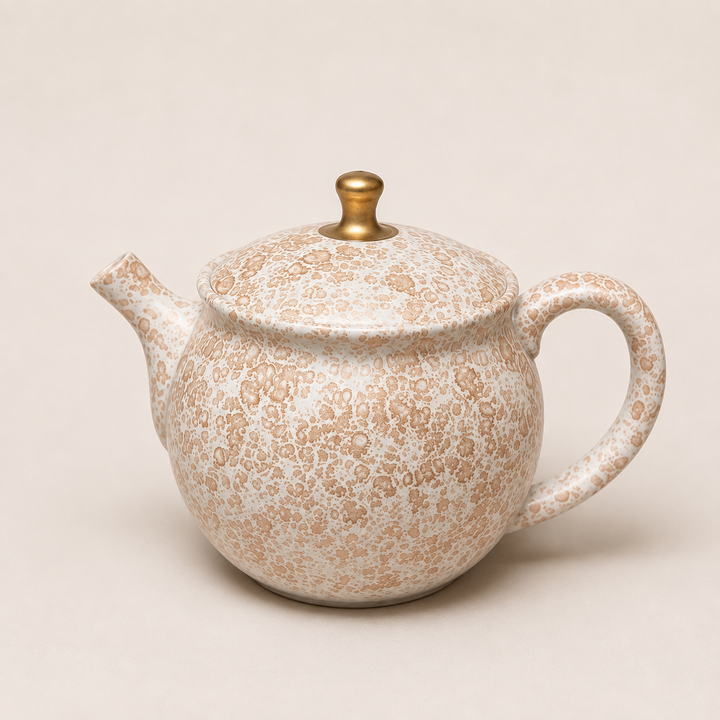Golden Snow -Japanese Master Shouryu Royal Gold Tenmoku Teapot