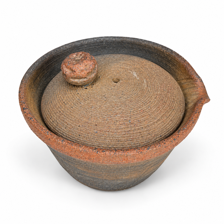 Rustic Ash - Japanese Handmade Shigaraki-yaki Hohin Teapot 155ml