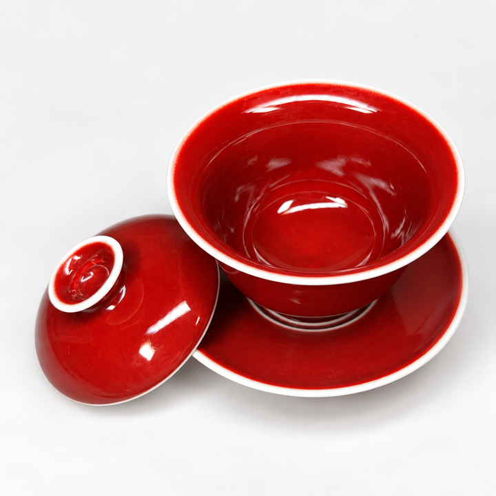 Langhong Gaiwan- Legendary Copper Red of Jingdezhen