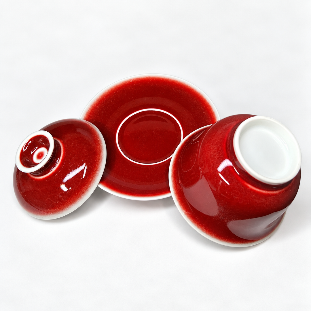 Langhong Gaiwan- Legendary Copper Red of Jingdezhen