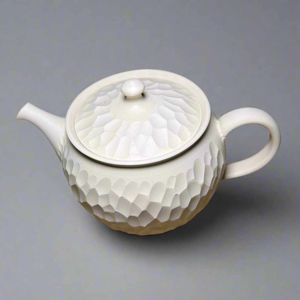 Handmade Japanese Kyusu Tokoname Teapot -Beige