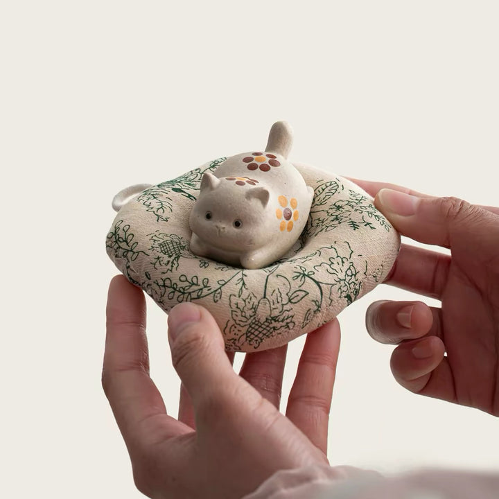 Cozy Cat - Yixing Clay Handmade Teapet