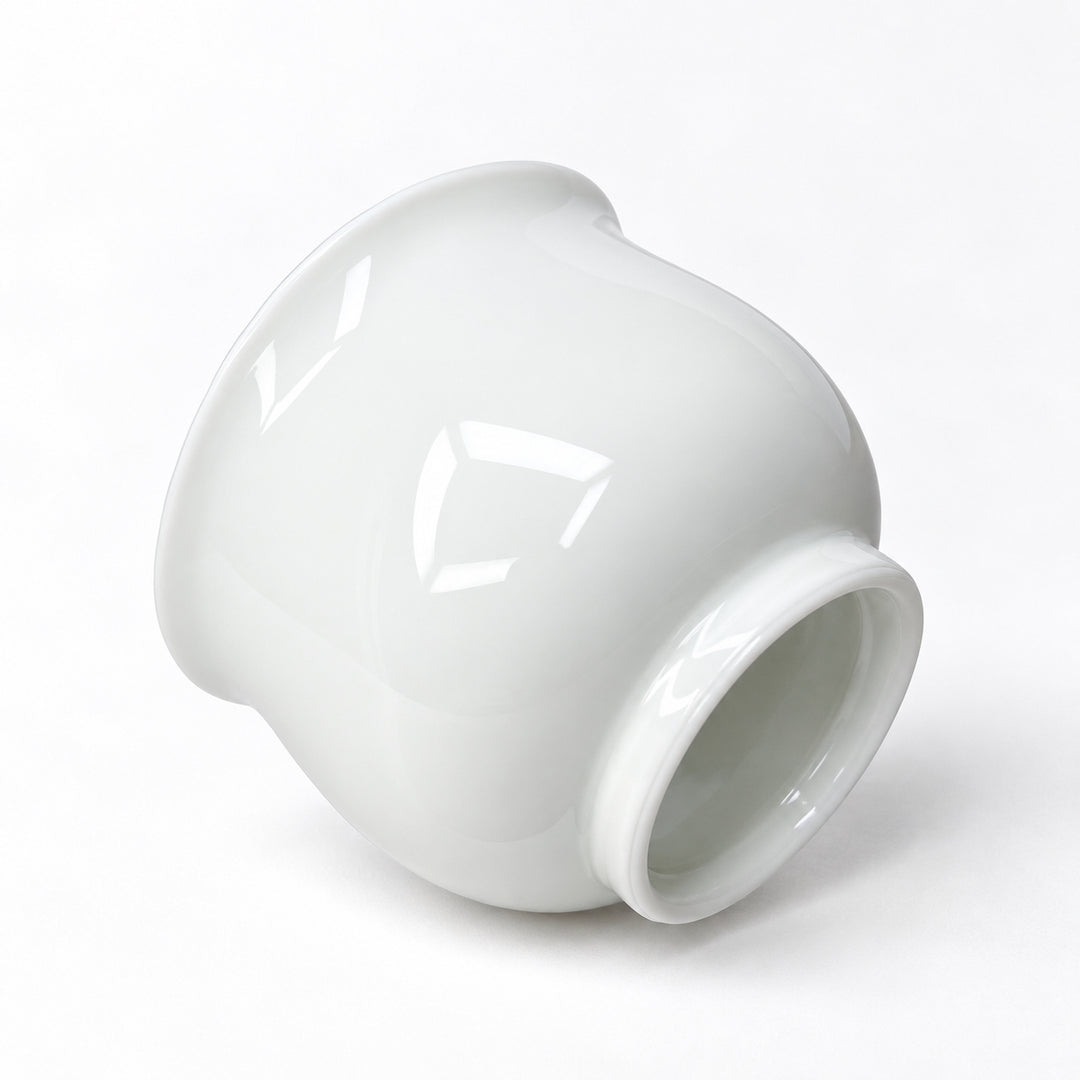 Jingdezhen "Huabao" Large White Jade Teacup 150ml