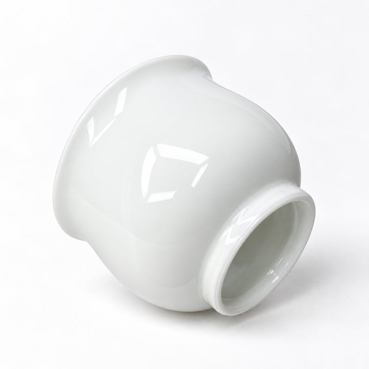 Jingdezhen "Huabao" Large White Jade Teacup 150ml