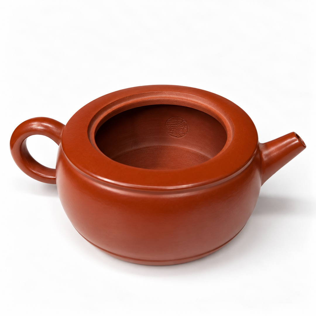 Yixing Flat “Hanwa” Handmade Zhuni Teapot 160ml