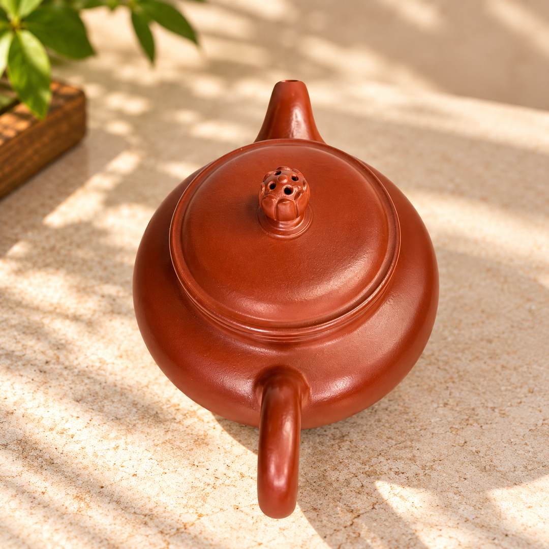 Lotus Pearl – Handmade Yixing Dahongpao Zhuni Teapot | 130ml