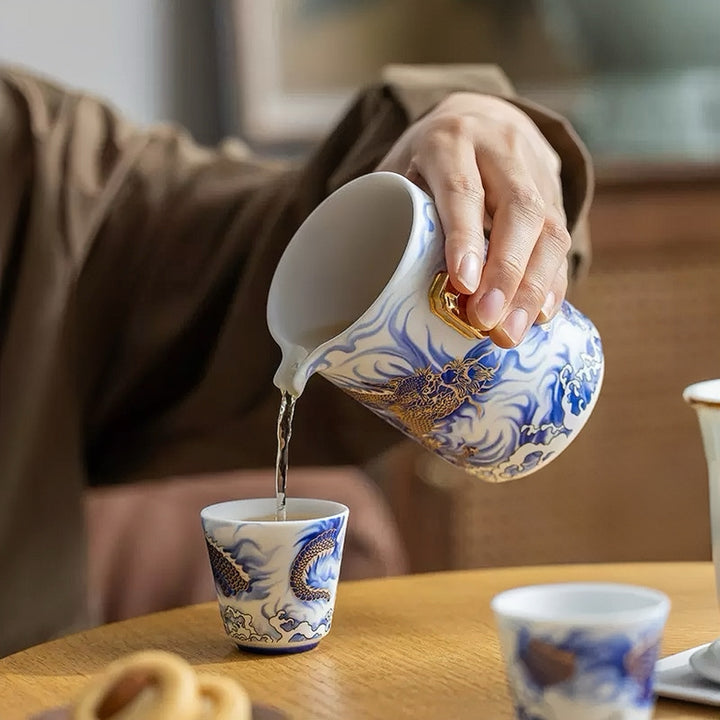 Imperial Azure Dragon Portable Gongfu Tea Set