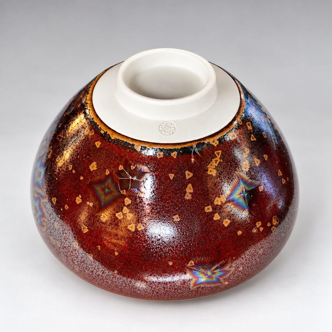 Galaxy - Kyoyaki Tenmoku Japanese Handmade Matcha Bowl