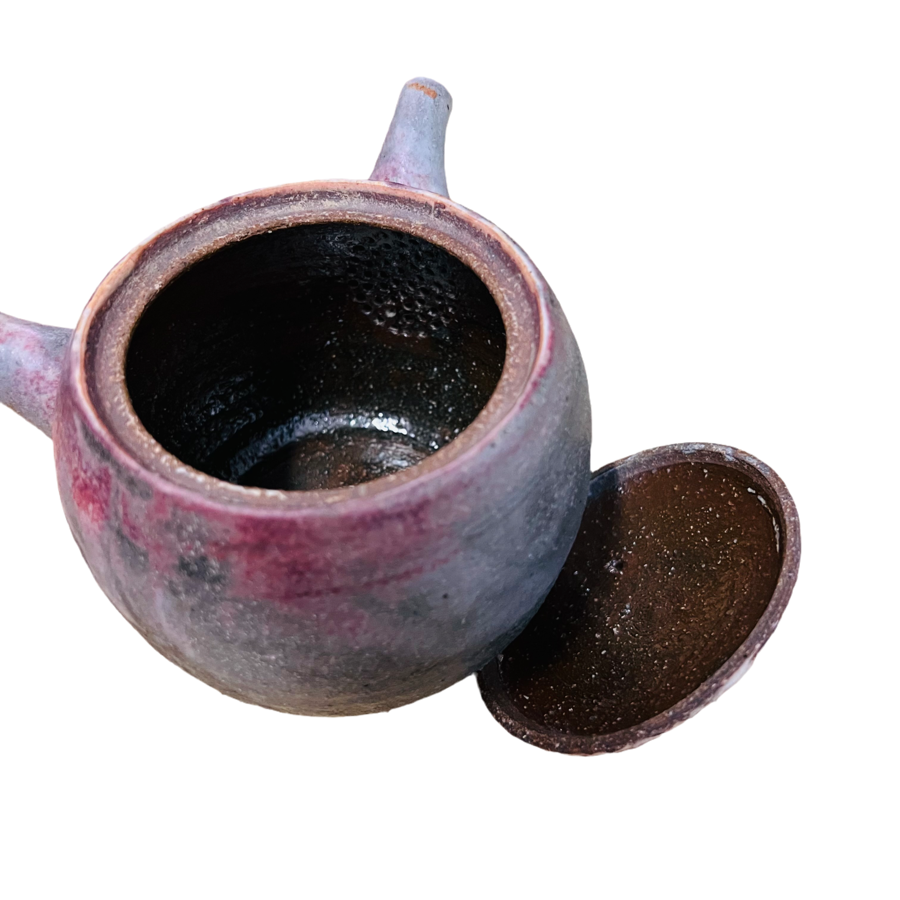 Japanese Handmade Kyusu Teapot -Lavender Garden