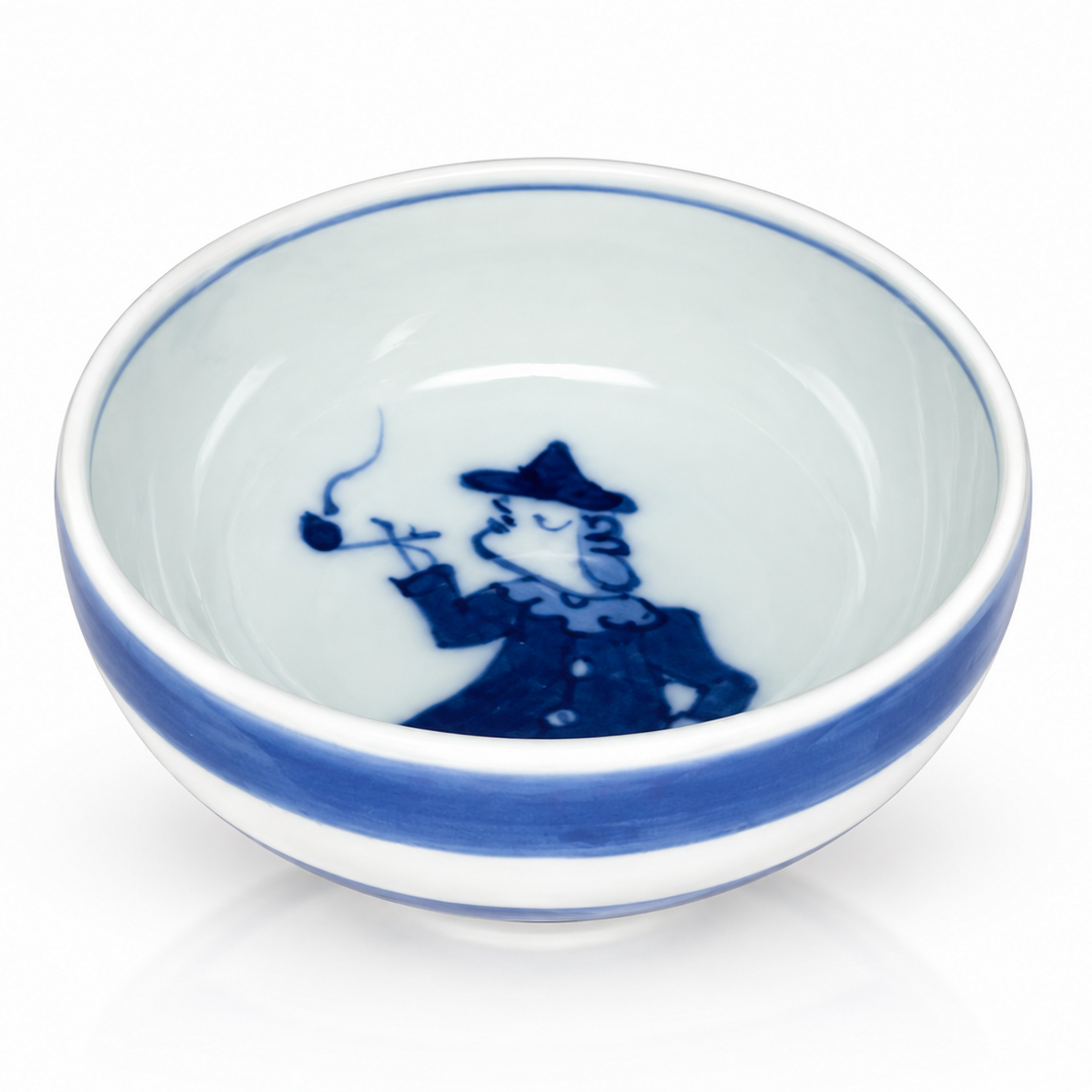 Japanese Handcrafted Arita-yaki Qinghua Porcelain Teacup
