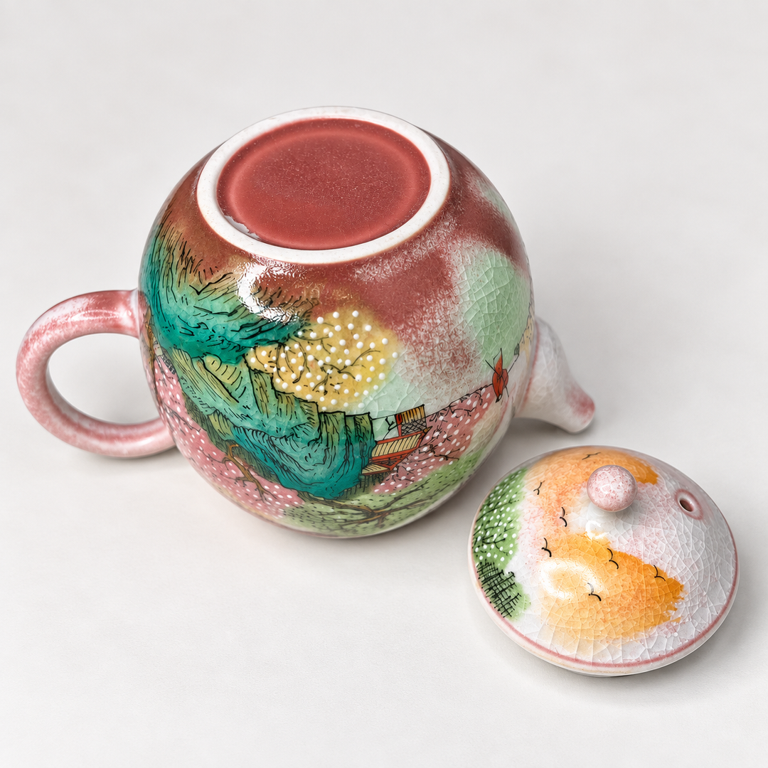 Spring Mist Landscape - Jingdezhen Handcrafted Teapot 160ml