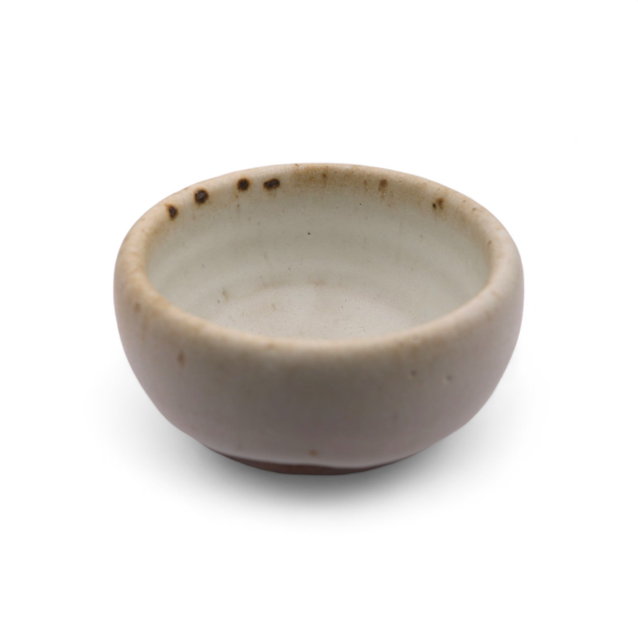Taiwanese Handmade Wood-Fired Ceramic Teacup - Creamy Horizon