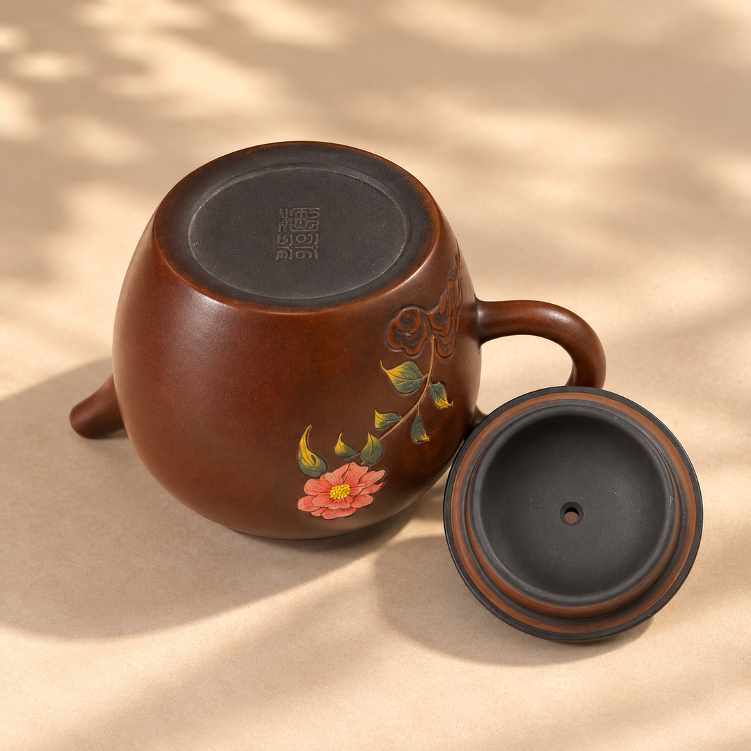 Blossom Harmony – Handmade Jianshui Clay Teapot | 90ml
