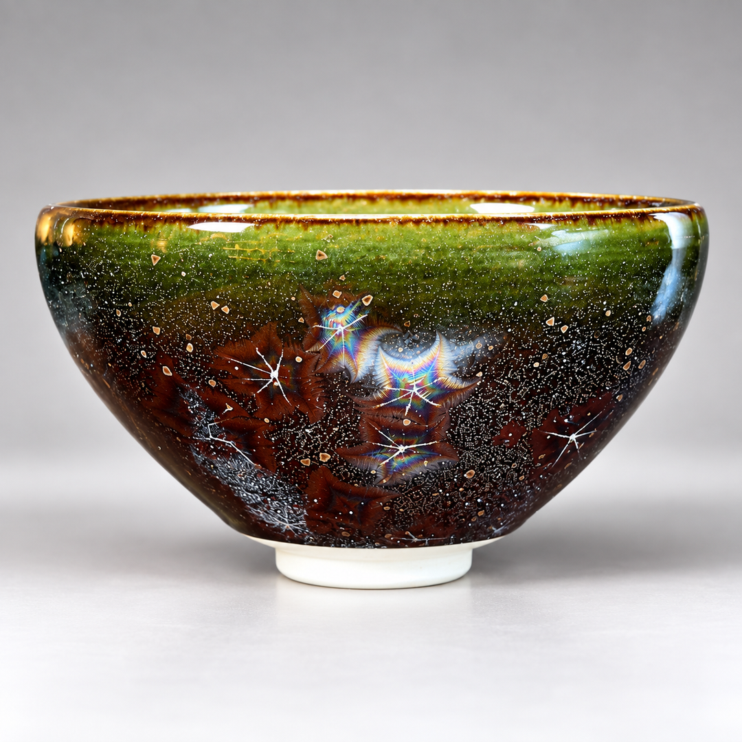 Galaxy - Kyoyaki Tenmoku Japanese Handmade Matcha Bowl