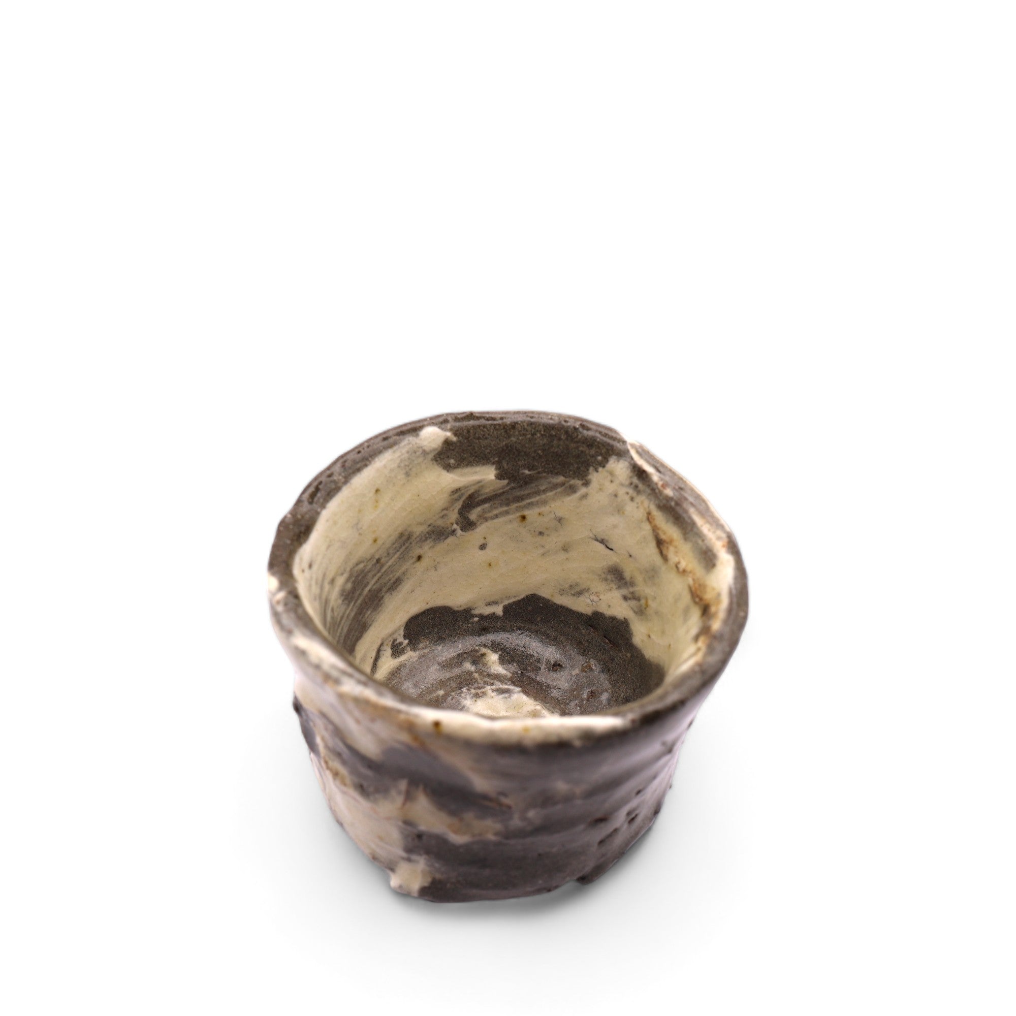Japanese Wood-Fired Handmade Teacup - Soboku