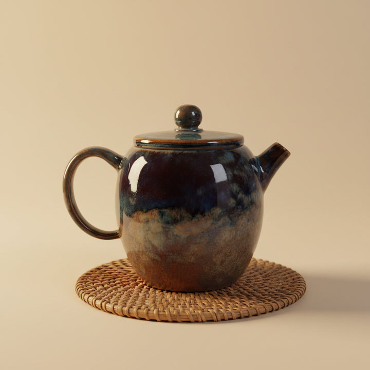 Jianshui Wood-Fired Kiln-Changed Glazed Teapot Collection