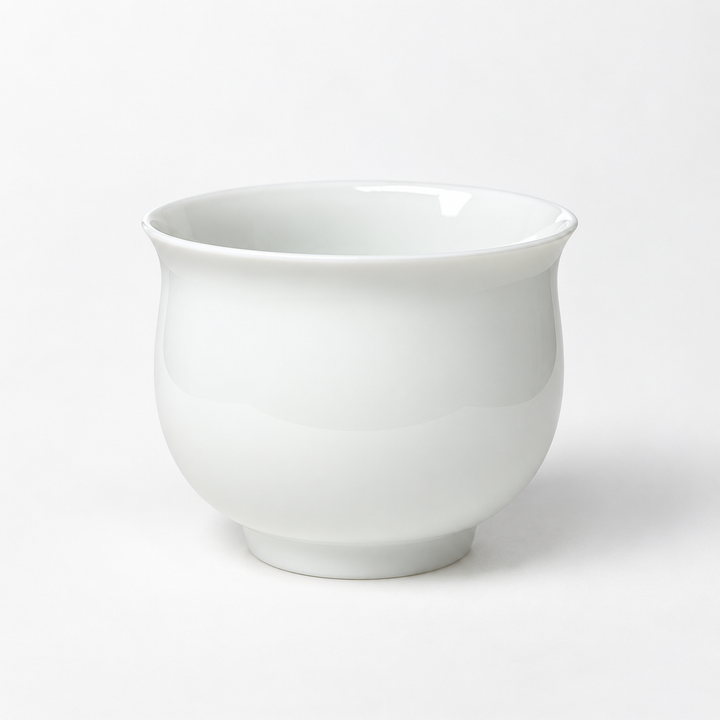 Jingdezhen "Huabao" Large White Jade Teacup 150ml