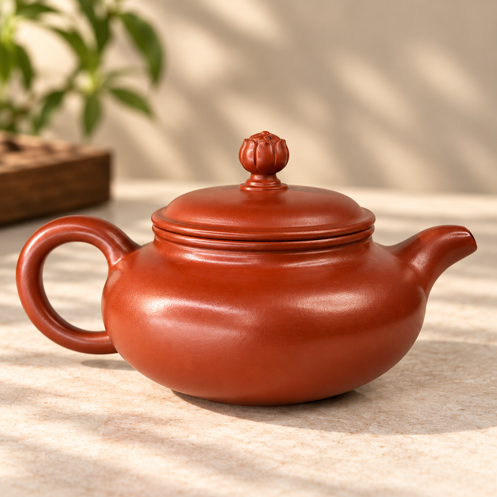 Lotus Pearl – Handmade Yixing Dahongpao Zhuni Teapot | 130ml