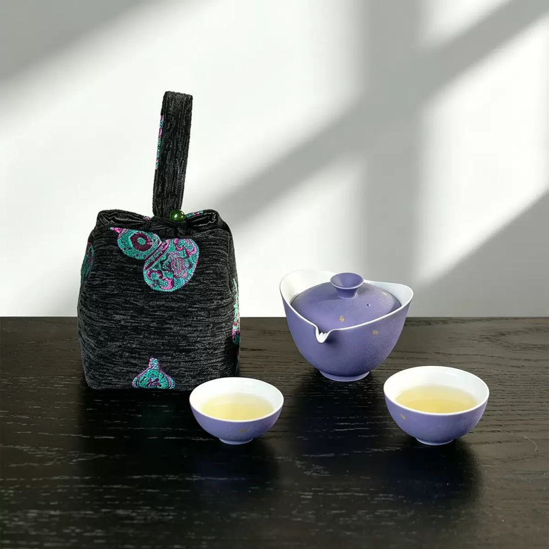 Lilac Moonlight Portable Tea Set