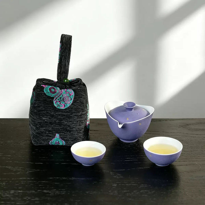 Lilac Moonlight Portable Tea Set