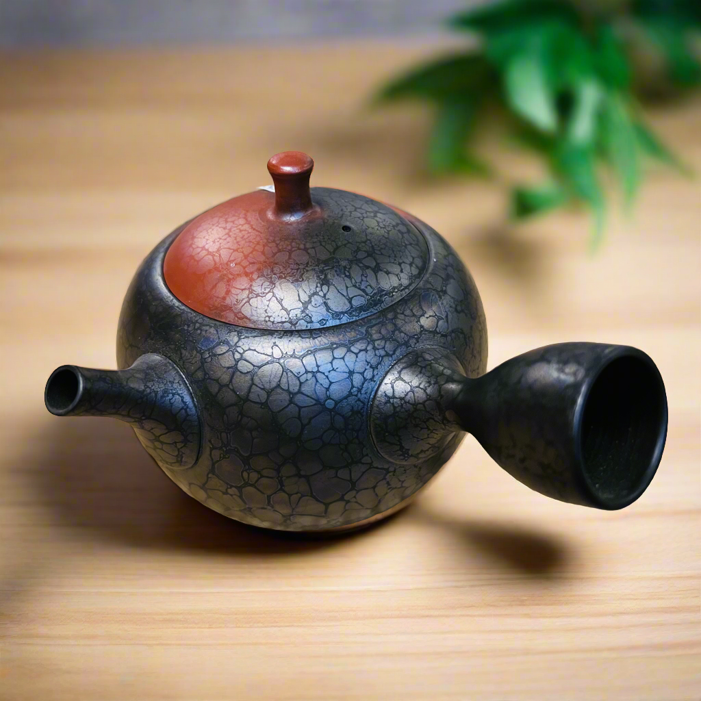 Japanese Shouryu Tenmoku Teapot -Nichibotsu