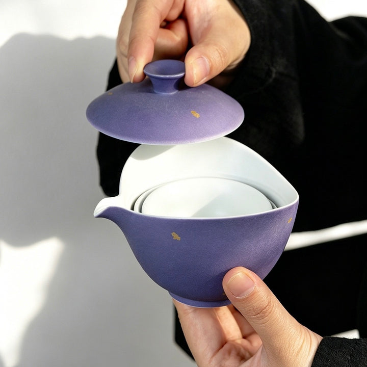 Lilac Moonlight Portable Tea Set