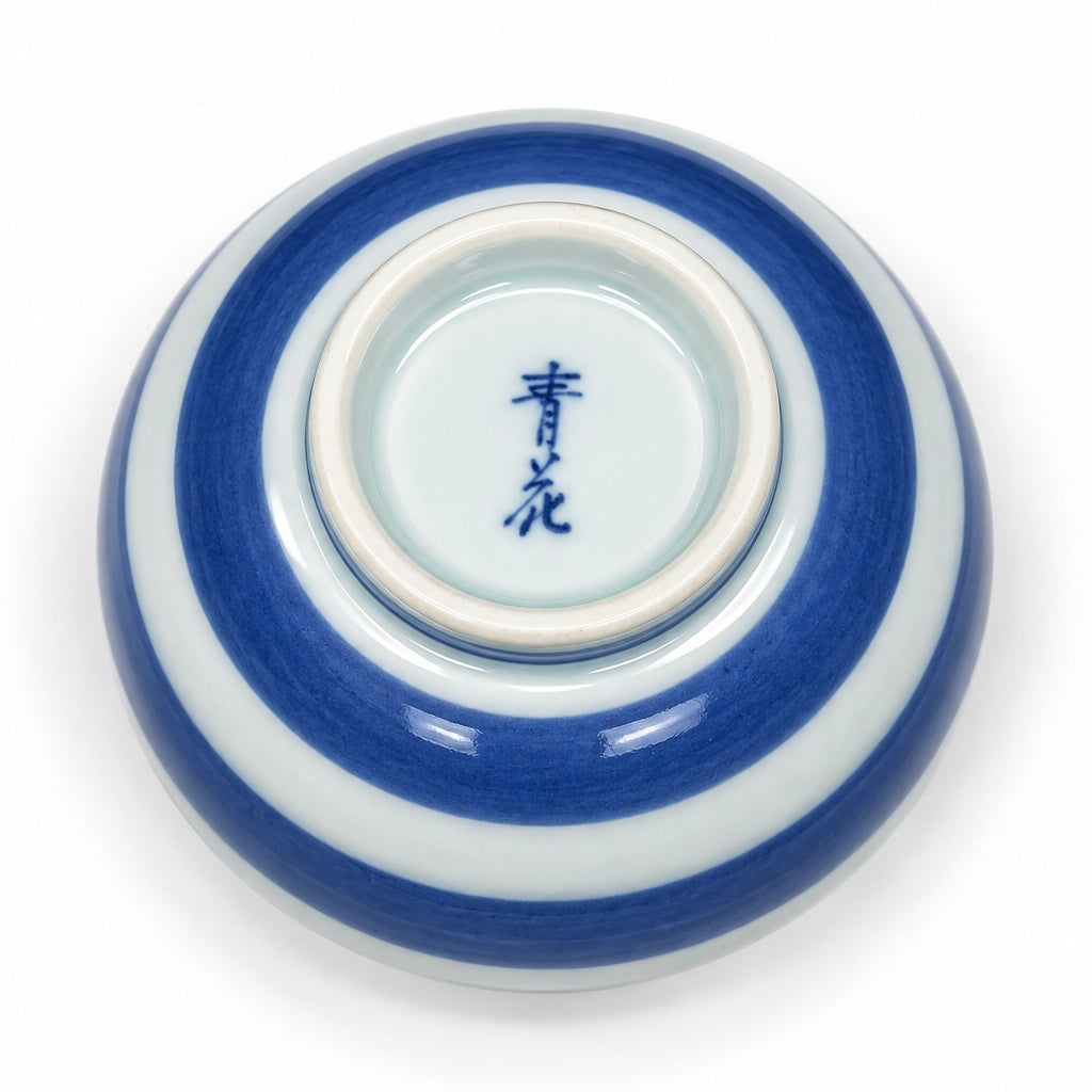 Japanese Handcrafted Arita-yaki Qinghua Porcelain Teacup