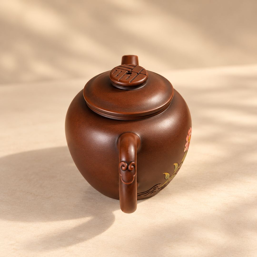 Blossom Harmony – Handmade Jianshui Clay Teapot | 90ml