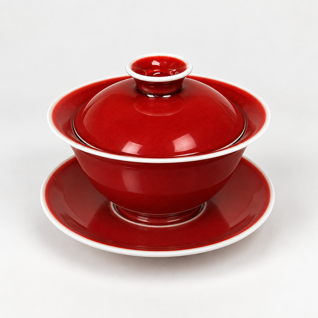 Langhong Gaiwan- Legendary Copper Red of Jingdezhen