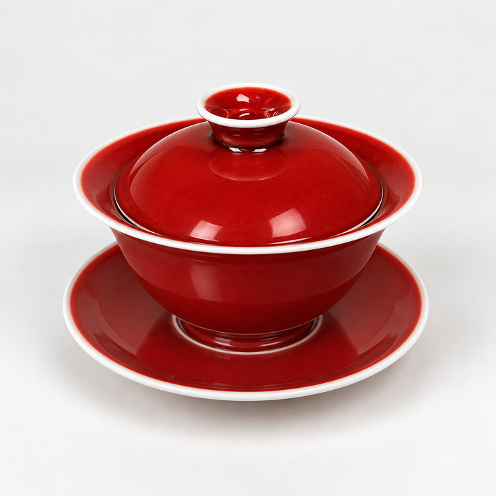 Langhong Gaiwan- Legendary Copper Red of Jingdezhen