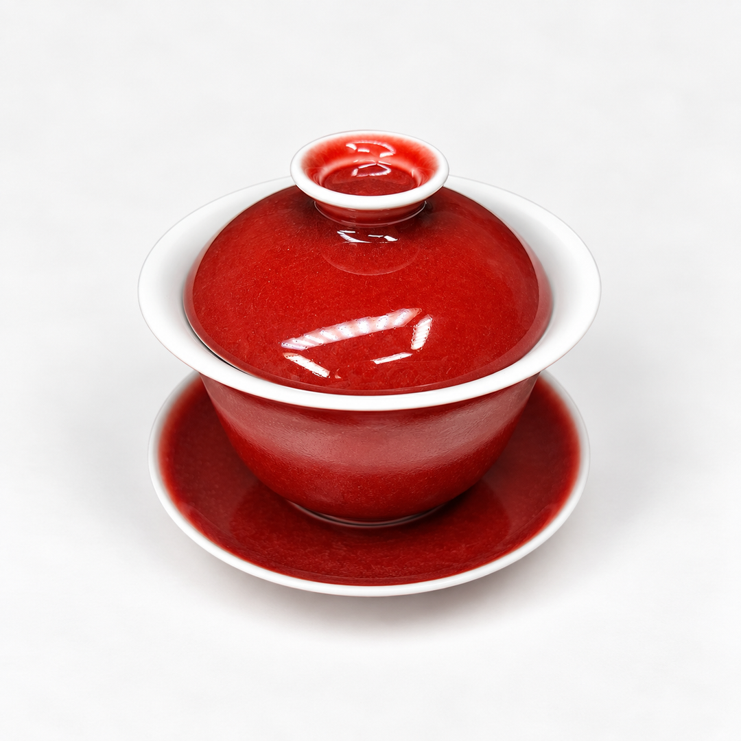Langhong Gaiwan- Legendary Copper Red of Jingdezhen