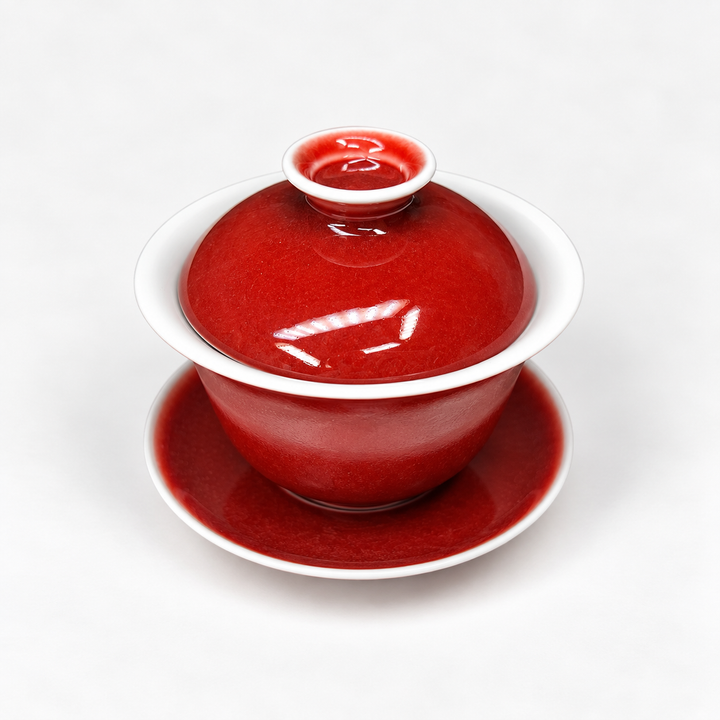 Langhong Gaiwan- Legendary Copper Red of Jingdezhen