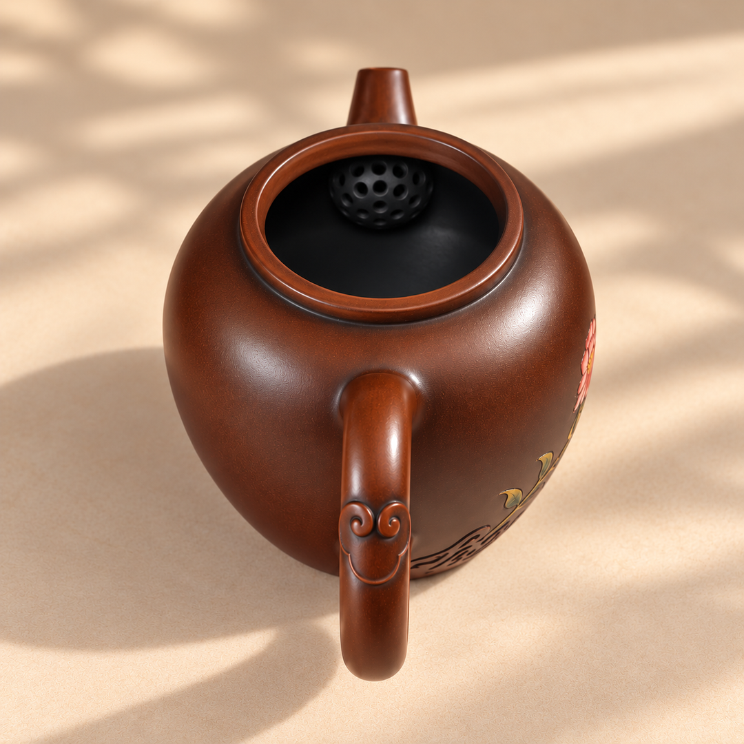 Blossom Harmony – Handmade Jianshui Clay Teapot | 90ml