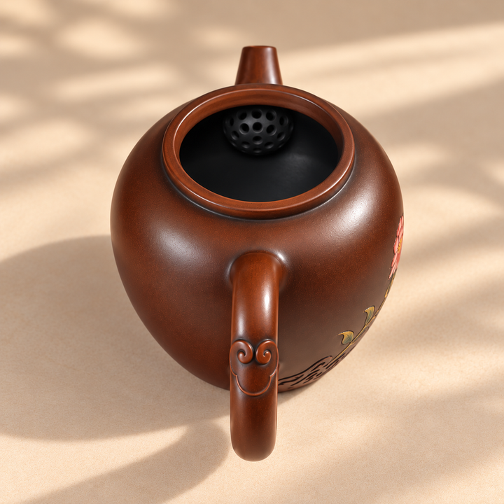 Blossom Harmony – Handmade Jianshui Clay Teapot | 90ml