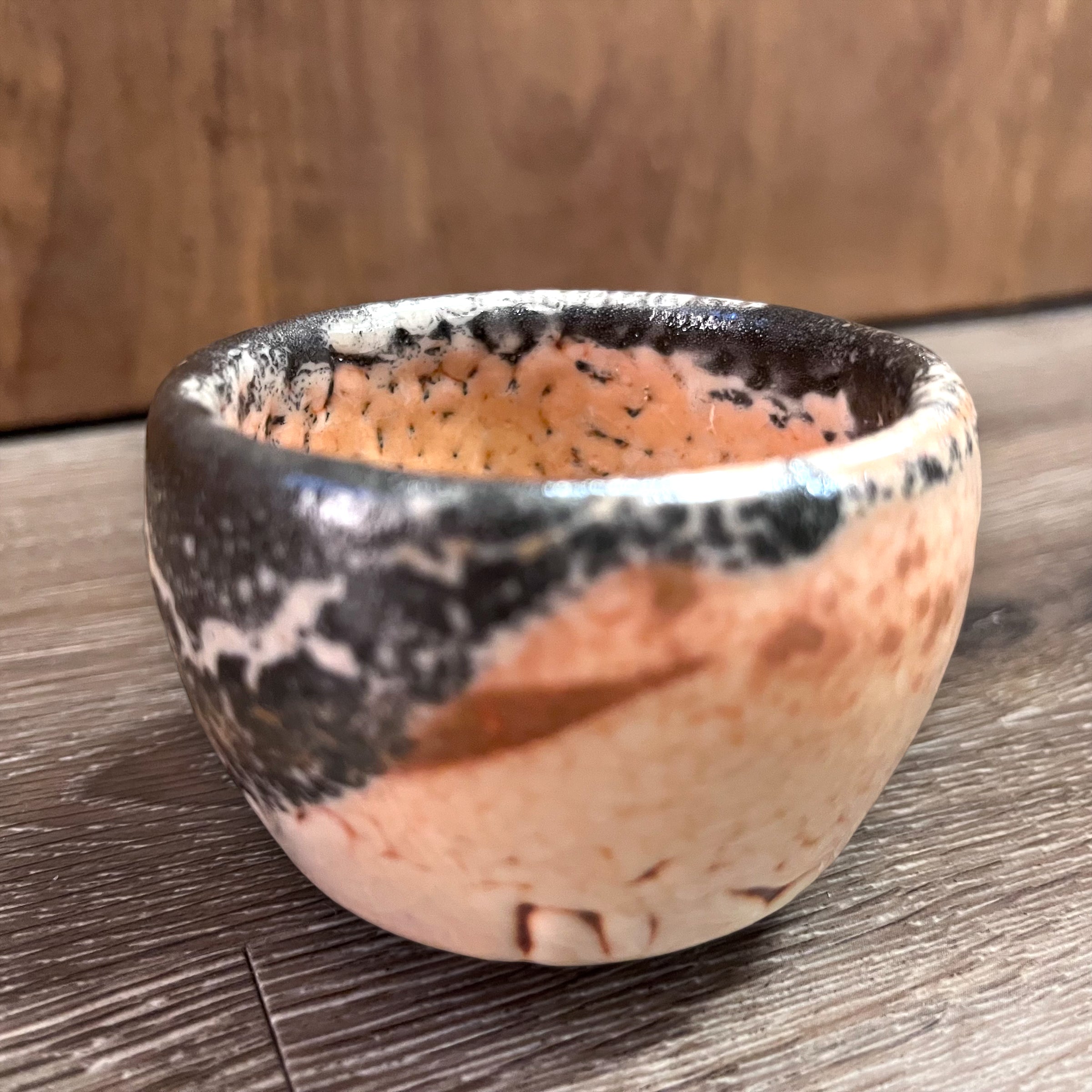 Taiwanese Handmade Wood-Fired Ceramic Teacup - Rocky Shore