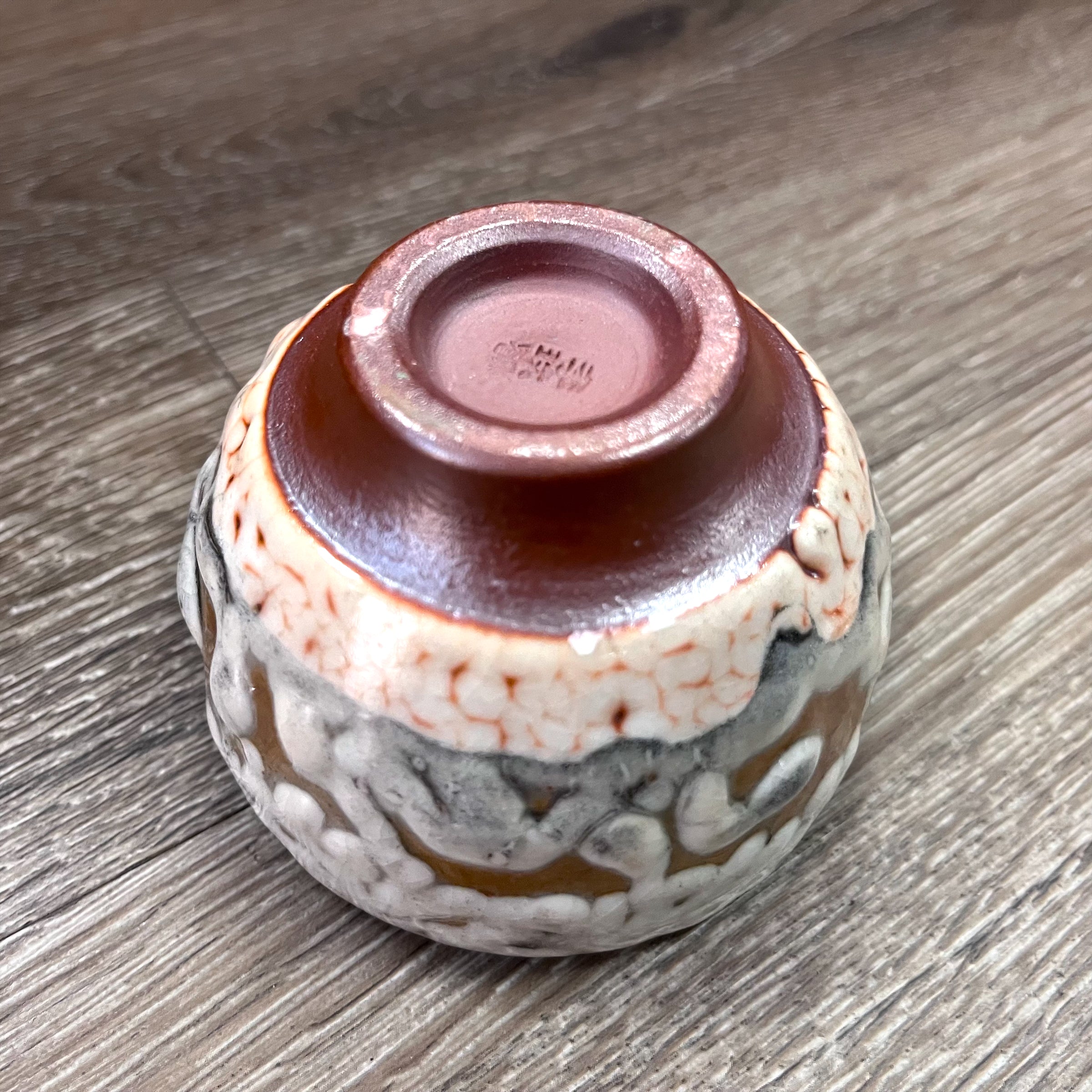 Taiwanese Handmade Wood-Fired Ceramic Teacup - Snowy Mountain