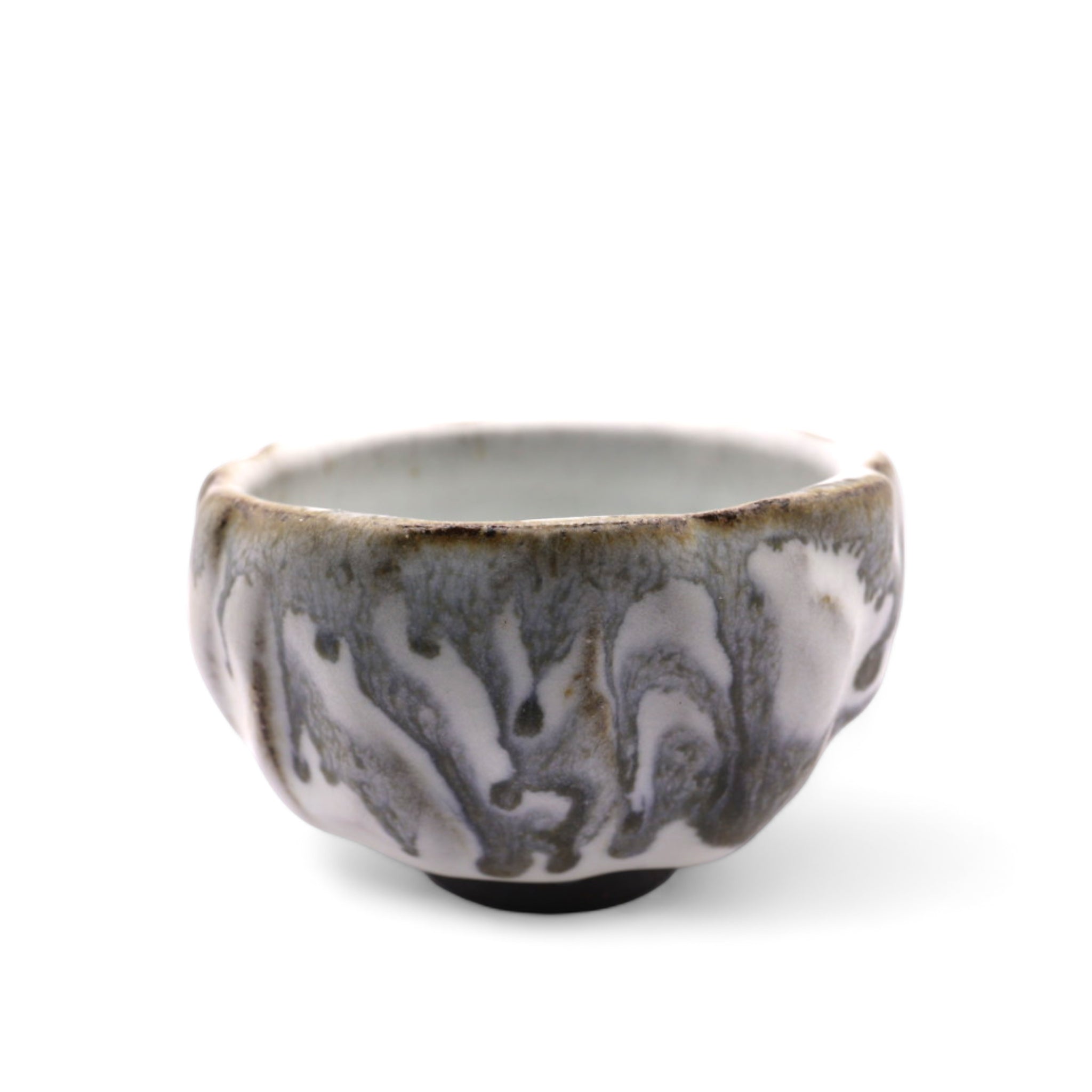 Taiwanese Handmade Wood-fired Ceramic Teacup - Silver Stream