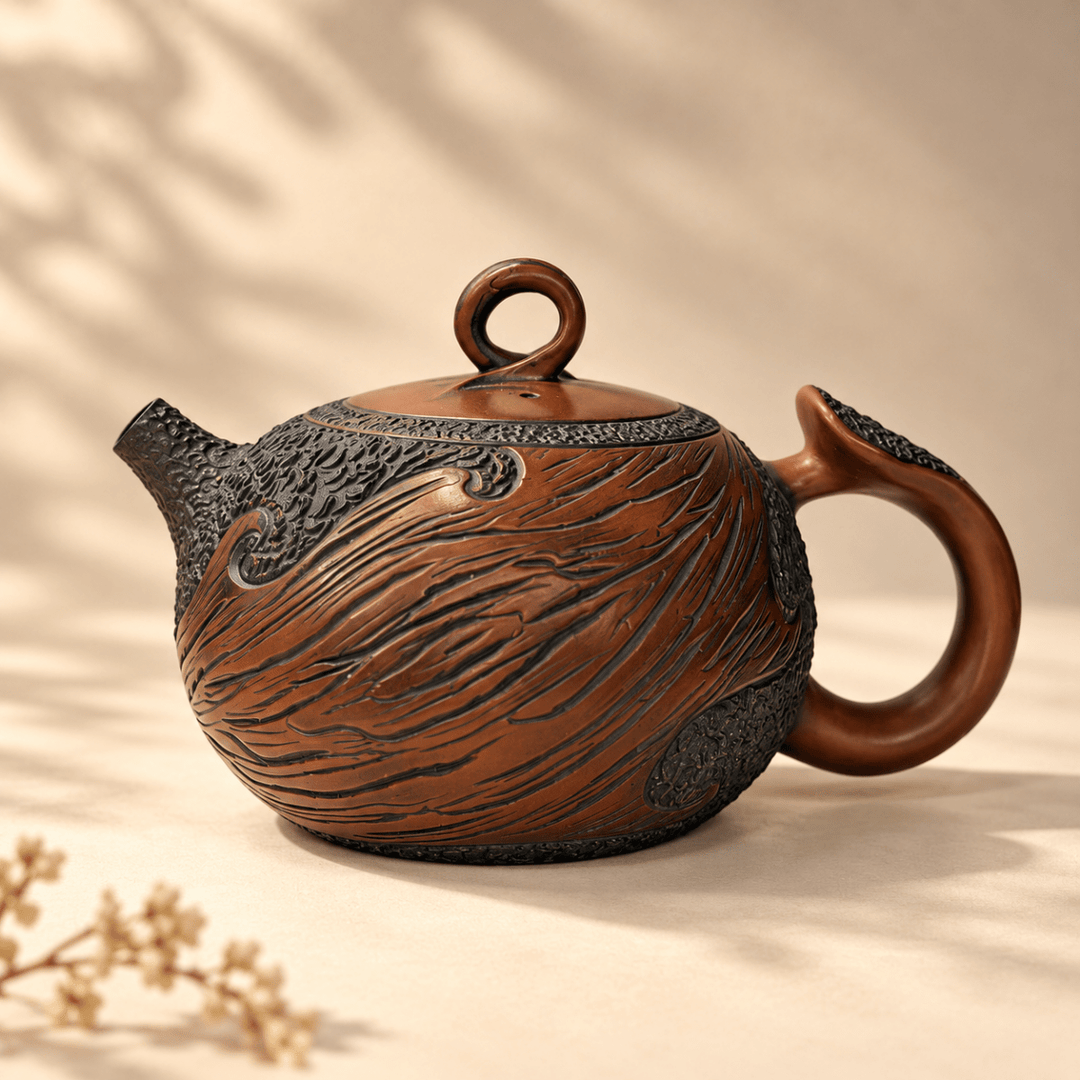 Ancient Woodland – Master Fully Handmade Jianshui Teapot | 200ml - Tea and Whisk