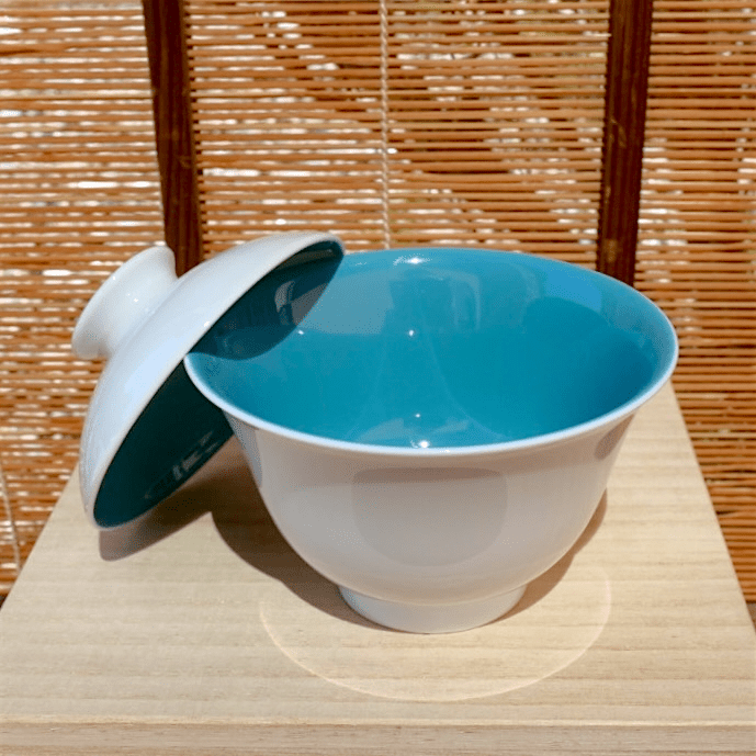 "Art Of Blue" Jingdezhen Jade Porcelain Gaiwan - Tea and Whisk