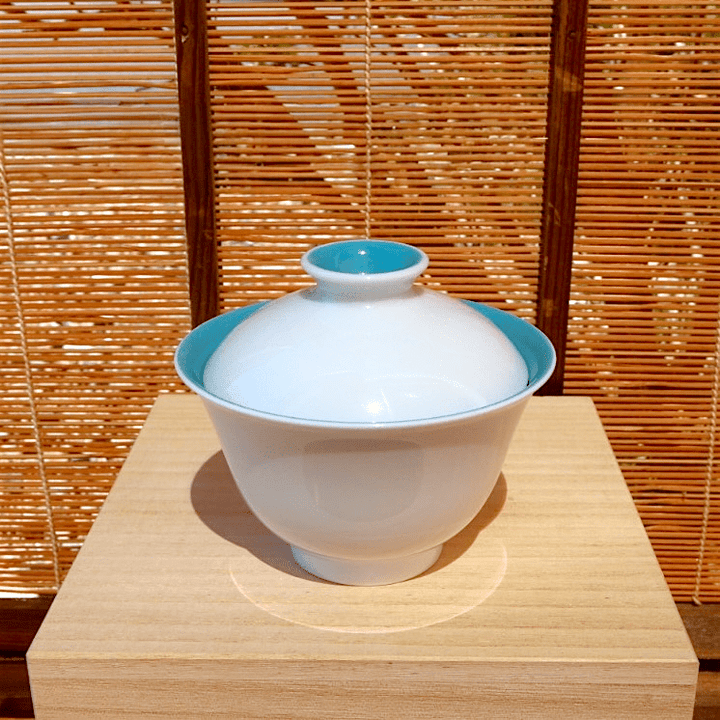 "Art Of Blue" Jingdezhen Jade Porcelain Gaiwan - Tea and Whisk