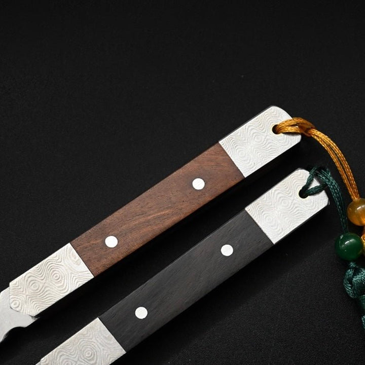 Artisan Hardwood Puerh Cake Knife - Tea and Whisk