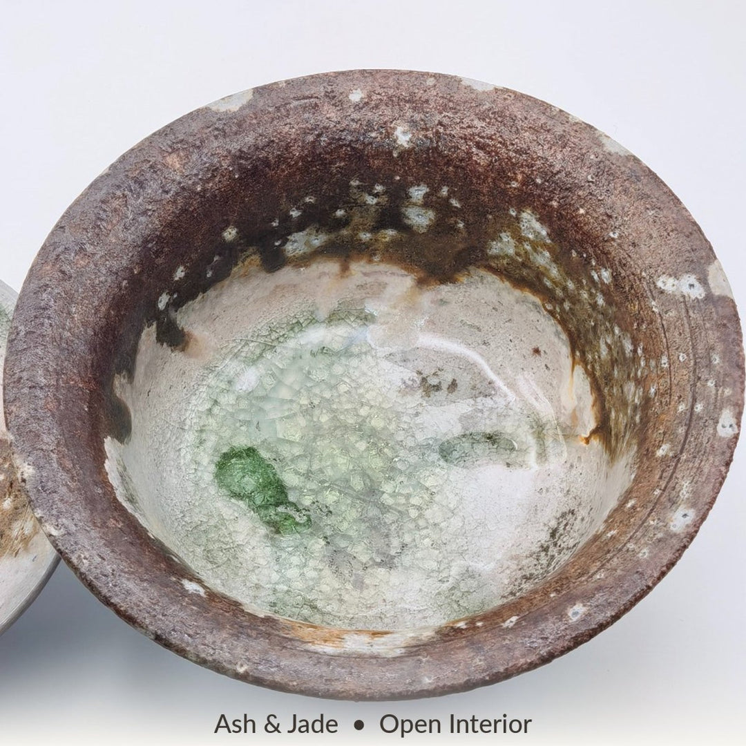 Ash & Jade Jingdezhen Wood-Fired Gaiwan – 80–85 ml - Tea and Whisk