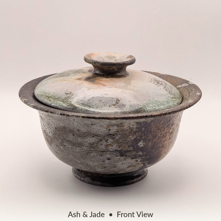Ash & Jade Jingdezhen Wood-Fired Gaiwan – 80–85 ml - Tea and Whisk