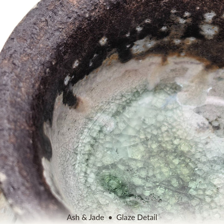 Ash & Jade Jingdezhen Wood-Fired Gaiwan – 80–85 ml - Tea and Whisk