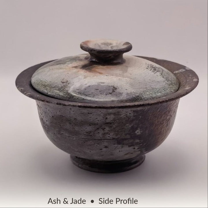 Ash & Jade Jingdezhen Wood-Fired Gaiwan – 80–85 ml - Tea and Whisk